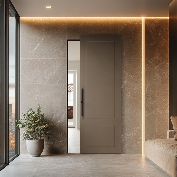 Puerta corredera guía oculta Lacada Menorca 2