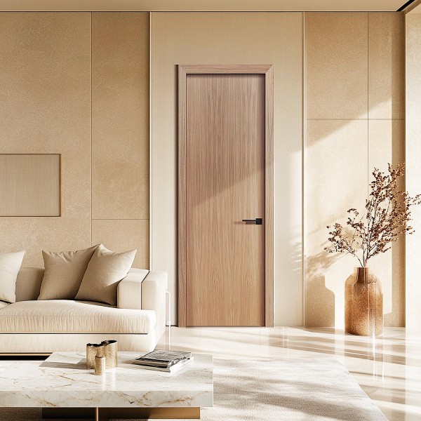 Puerta de madera lisa
