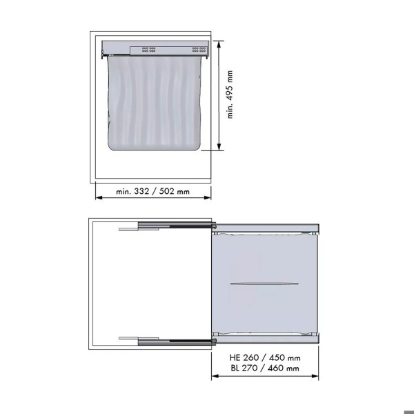 Tolva para ropa - Linea Chic