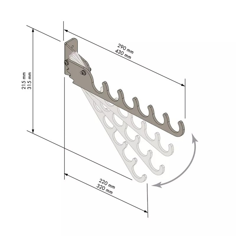 Colgador abatible - Linea Chic