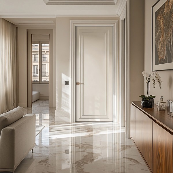 Puerta Interior Blanca Modelo Saul