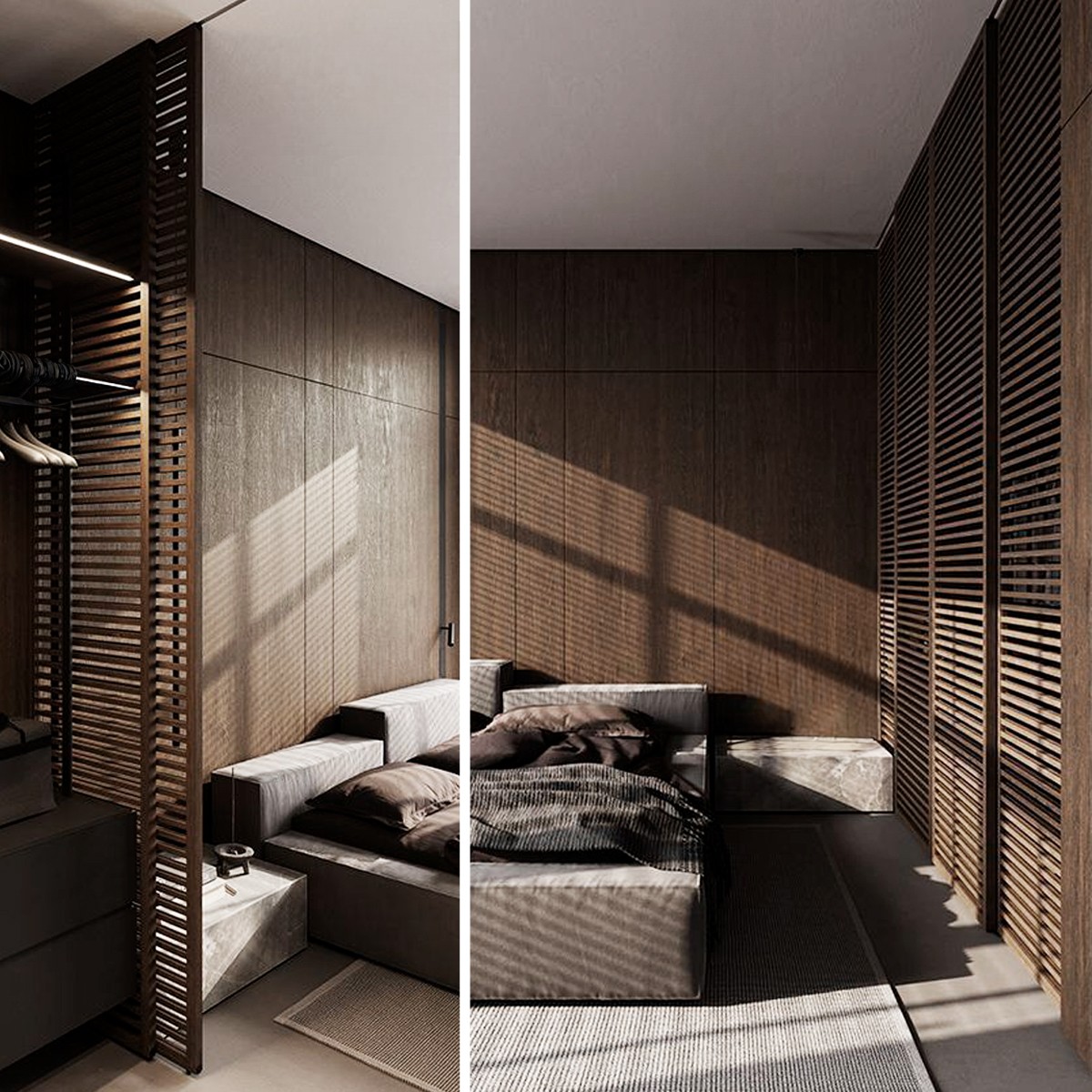Puerta japonesa corredera hasta el techo de madera Junio