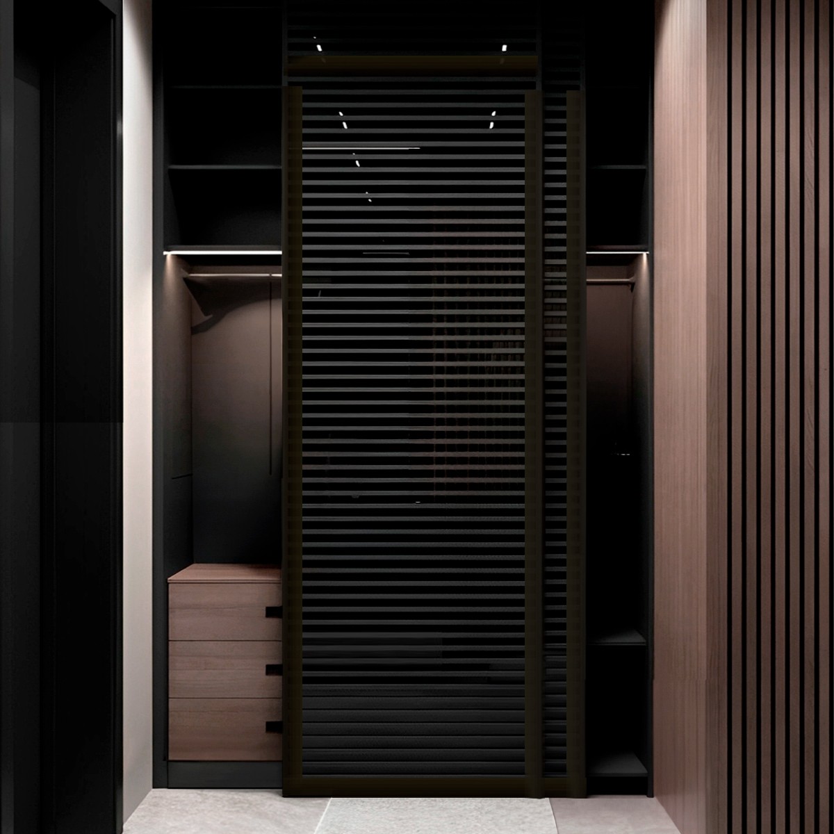 Puerta industrial hasta el techo corredera sin cristal Juno