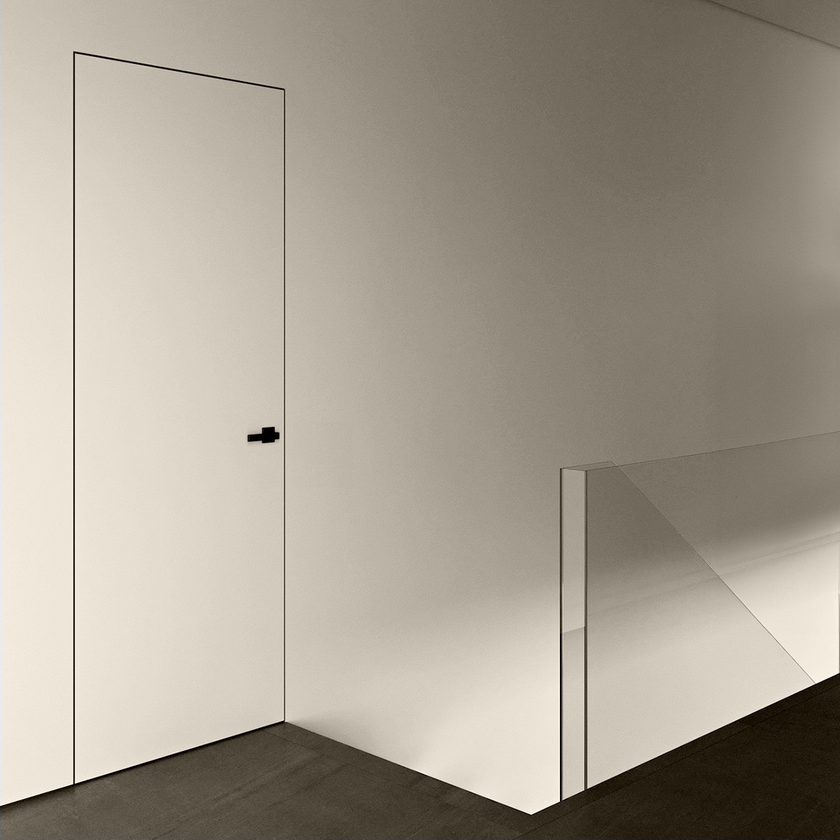 Puerta Invisible lacada modelo Lisa