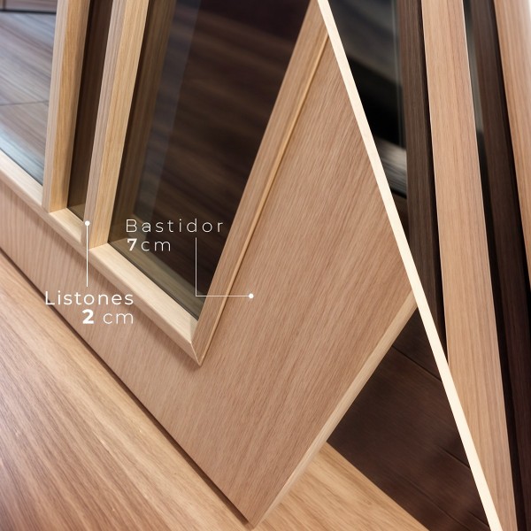 Puerta japonesa corredera de madera hasta el techo Fénix