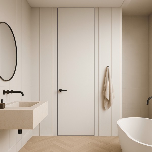 Puerta suelo a techo enrasada a tapeta modelo Lisa 2