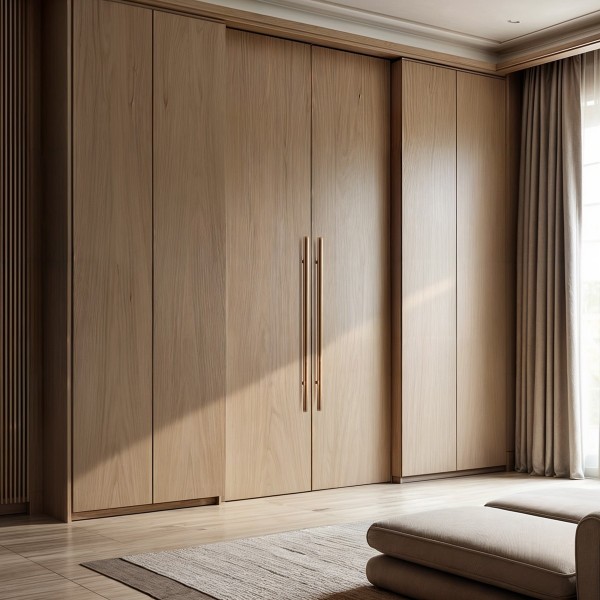 Puerta Corredera hasta el Techo Roble Lisa 2