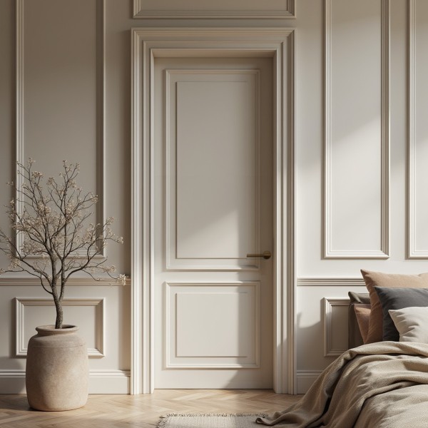 Puerta Interior Blanca Modelo Dama