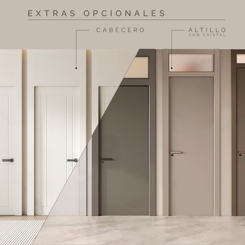 Puerta Interior Blanca Modelo Alma