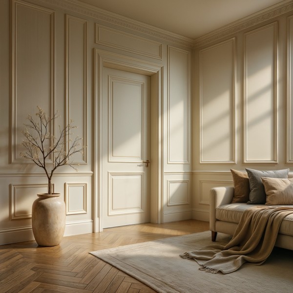 Puerta Interior Blanca Modelo Dama