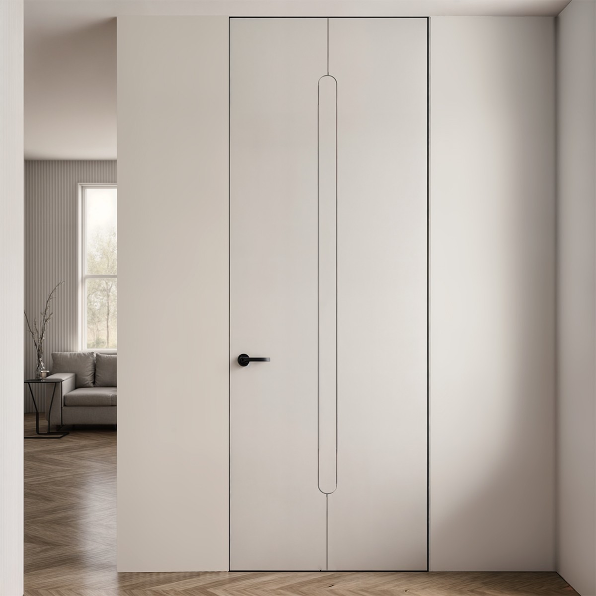 Puerta Oculta hasta el Techo - Gravéa