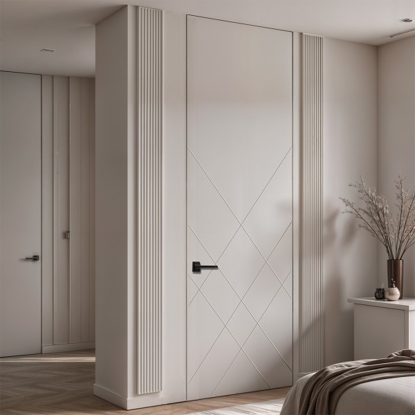 Puerta hasta el Techo Enrasada a Tapeta Lacada - Siloé