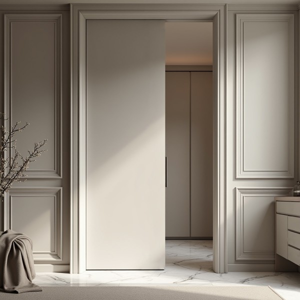 Puerta Corredera hasta el Techo Lacada Lisa 2