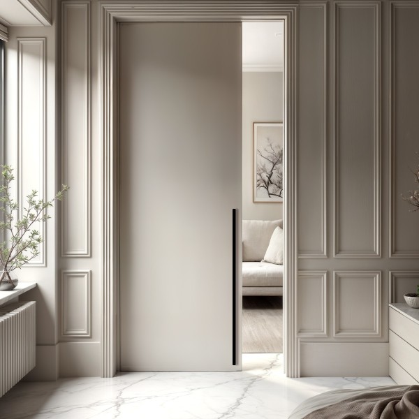 Puerta Corredera hasta el Techo Lacada Lisa