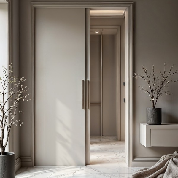 Puerta Corredera hasta el Techo Lacada Lisa