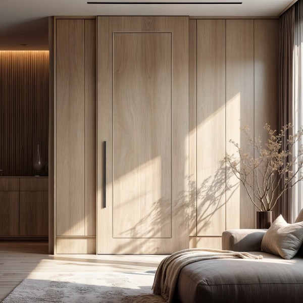 Puerta Corredera hasta el Techo Roble Kayu