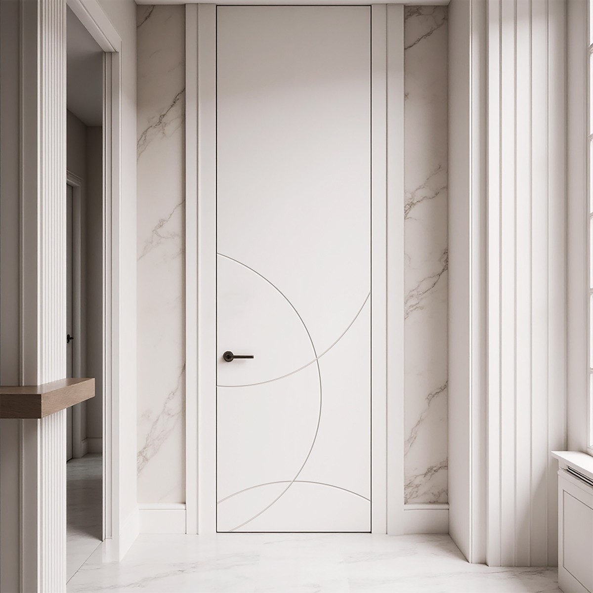 Puerta hasta el Techo Enrasada a Tapeta Lacada - Delfos