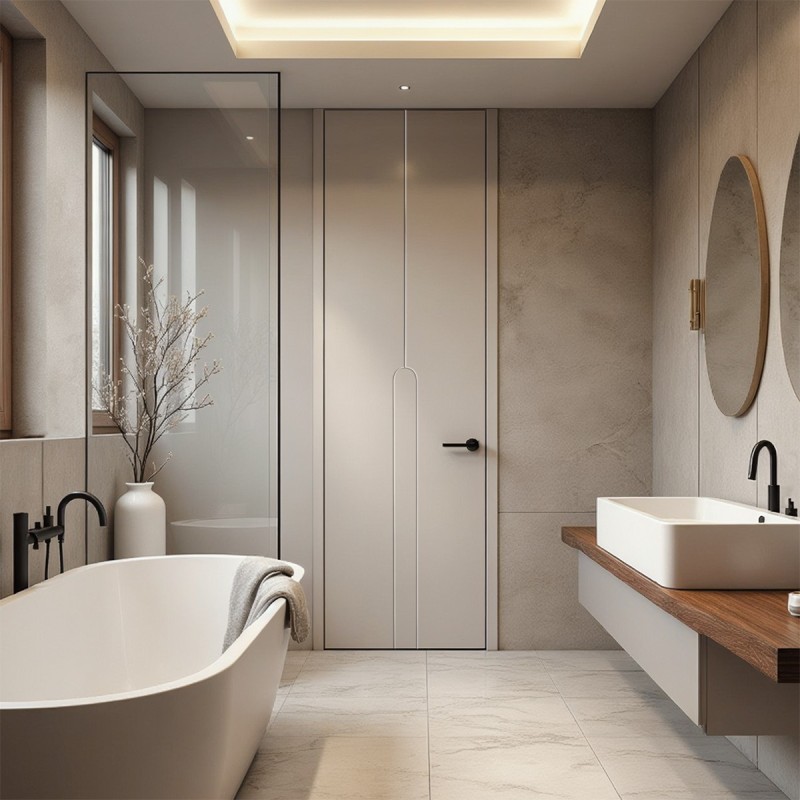 Puerta Hasta el Techo Enrasada a...