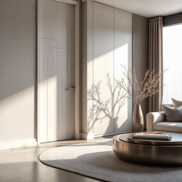 Puerta suelo a techo lacada Artax