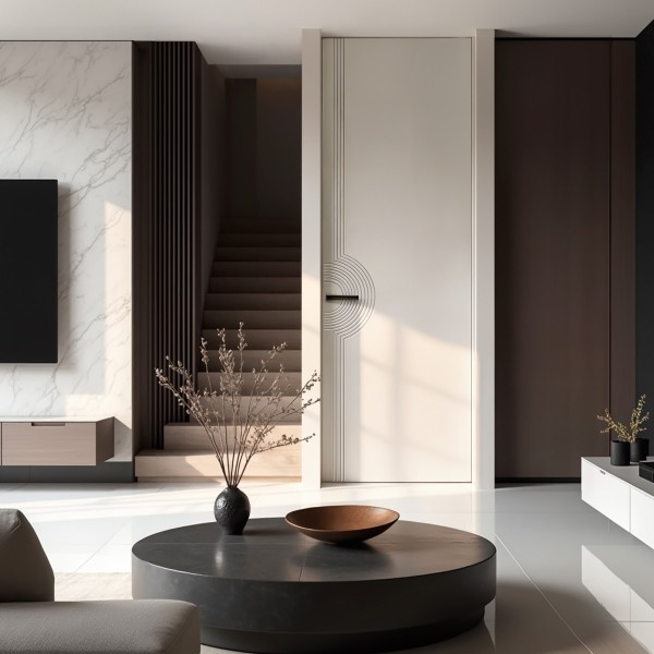 Puerta hasta el techo lacada Enebro 2