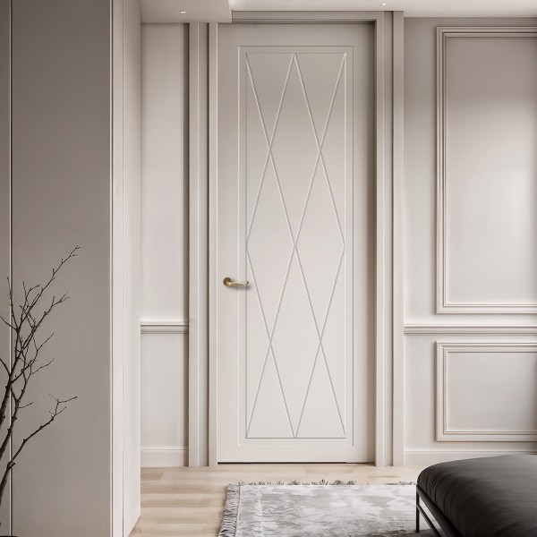 Puerta suelo a techo lacada Rombo