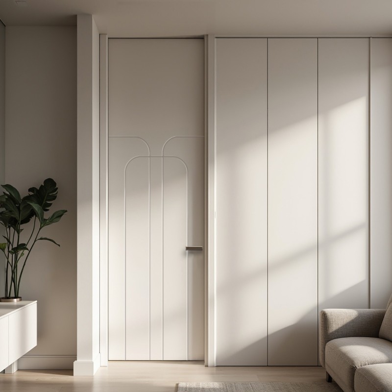 Puerta suelo a techo lacada Artax