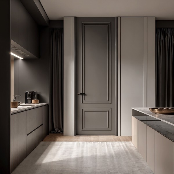 Puerta suelo a techo lacada Danira