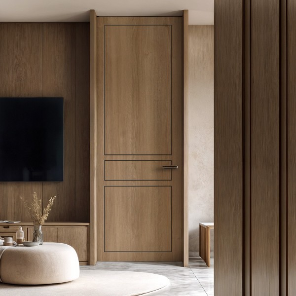 Puerta suelo a techo madera Sirio