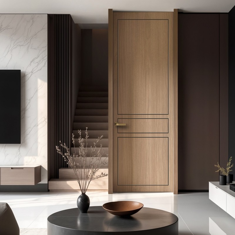Puerta suelo a techo madera Sirio