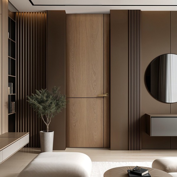 Puerta suelo a techo madera Talavera 2