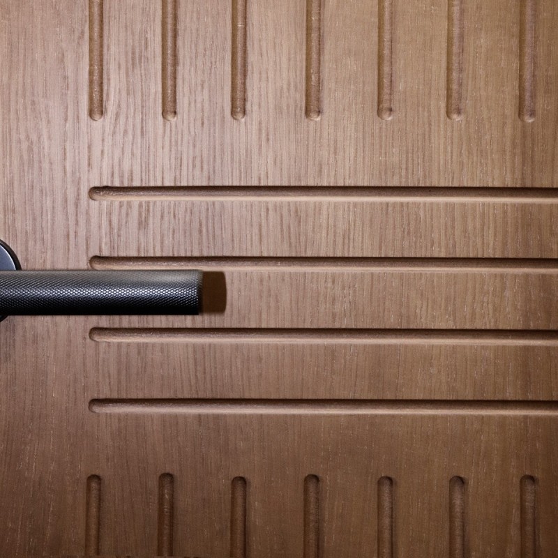 Puerta suelo a techo madera Honey