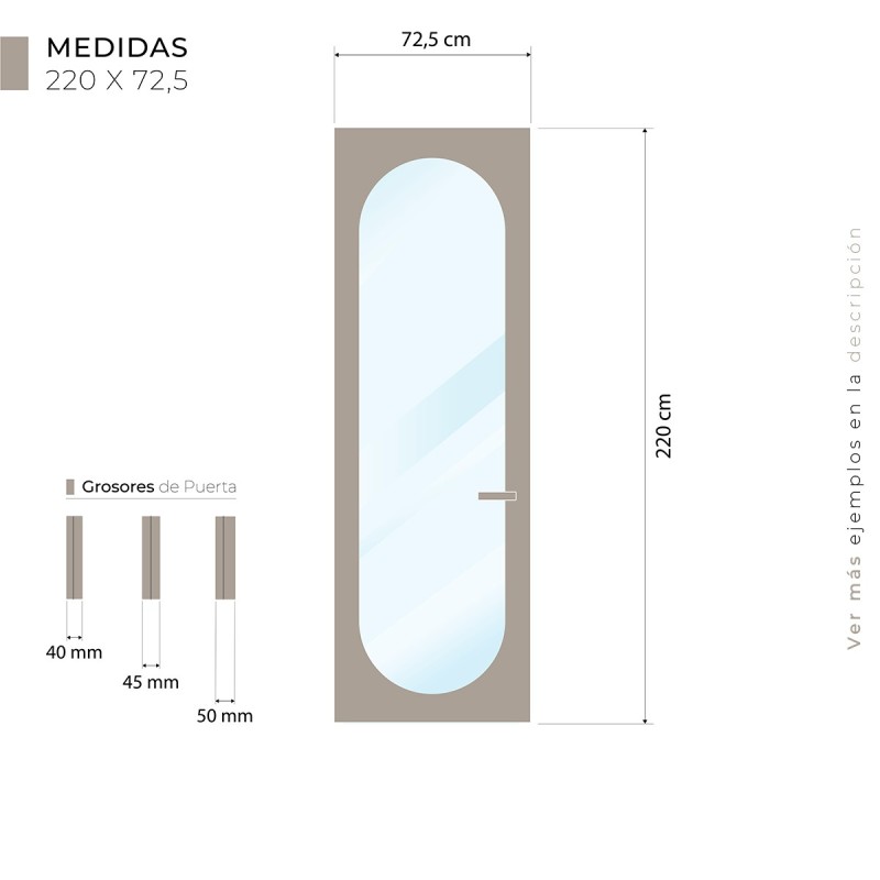 Puerta suelo a techo lacada Redo...