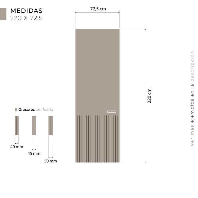Puerta hasta el Techo Enrasada a...