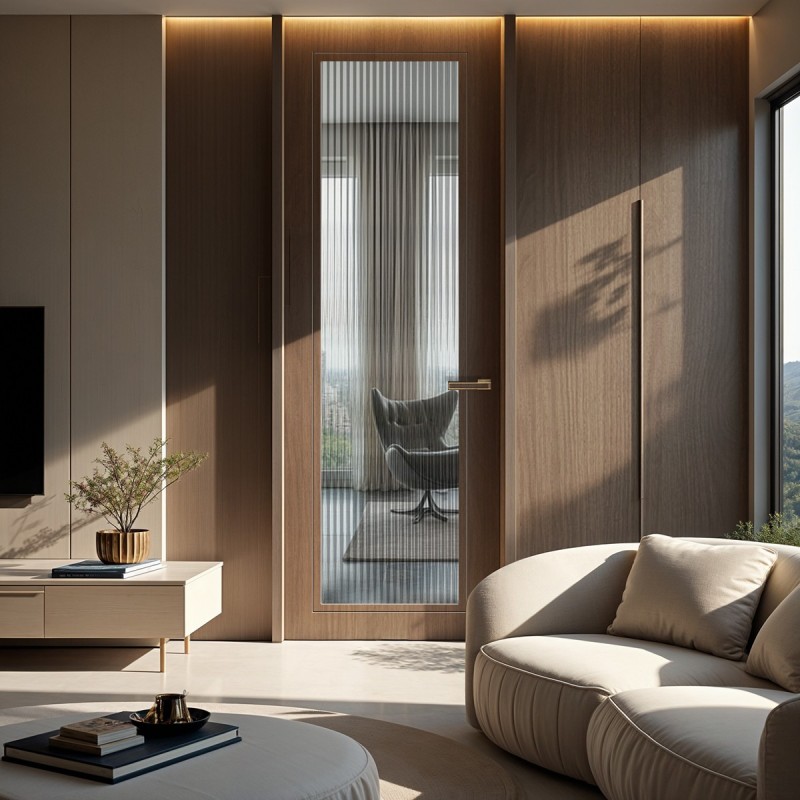 Puerta suelo a techo madera Bombai...