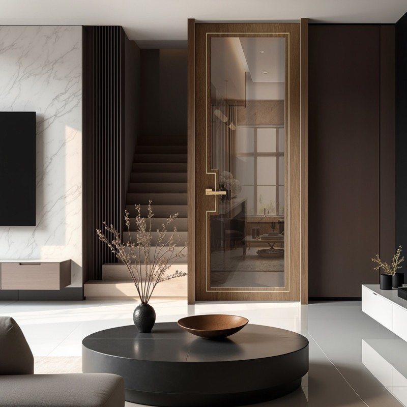 Puerta suelo a techo madera Dubai...