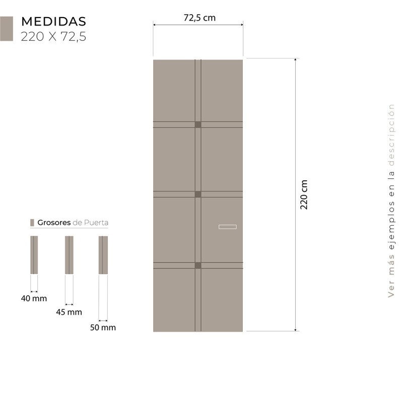 Puerta hasta el Techo Enrasada a...