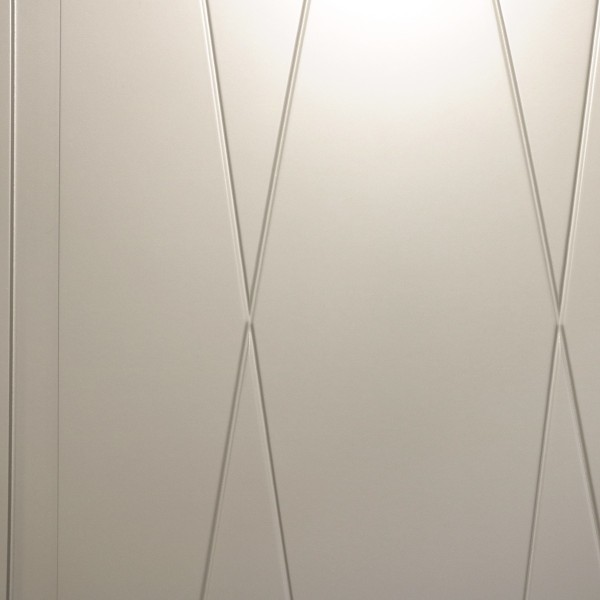 Puerta suelo a techo lacada Rombo