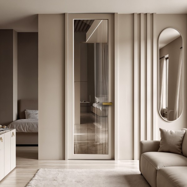 Puerta hasta el techo lacada Ambar