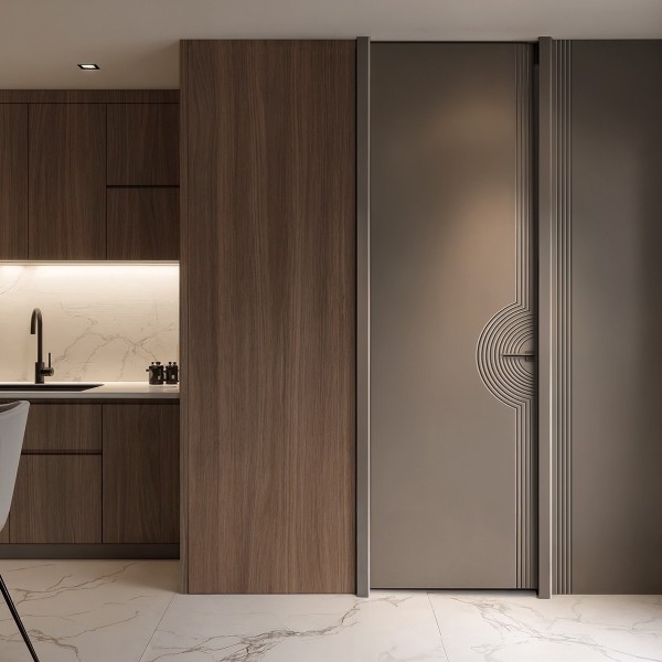 Puerta hasta el techo lacada Enebro