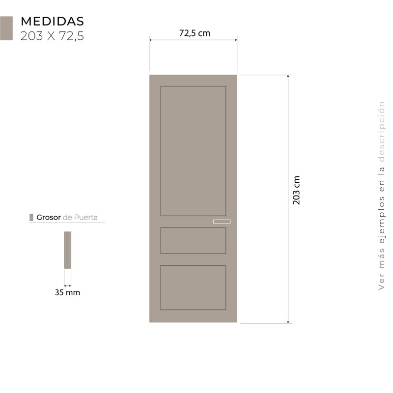 Puerta Interior Lacada Modelo Marsella L