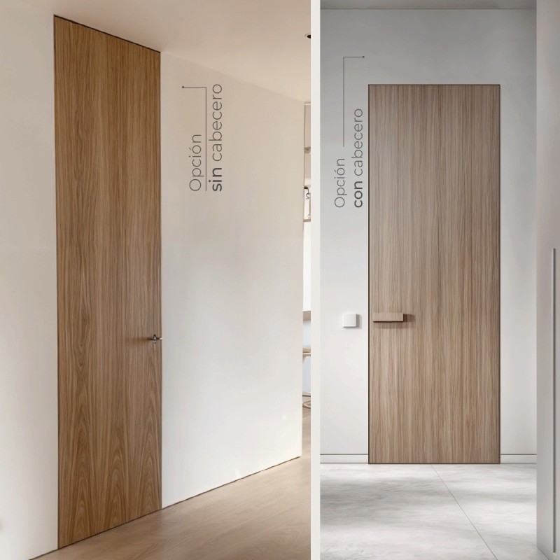 Puerta Invisible madera - Lacio