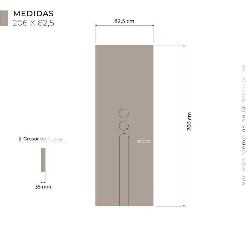Puerta Interior Lacada Modelo Gravillea