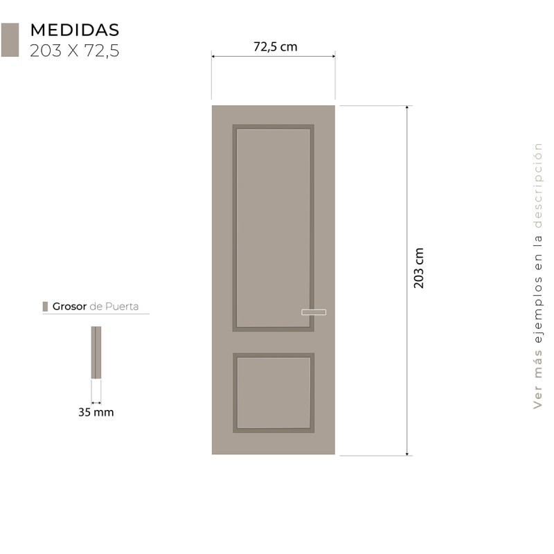 Puerta Interior Lacada Modelo Albi C