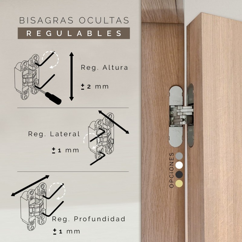 Puerta suelo a techo madera Alpha
