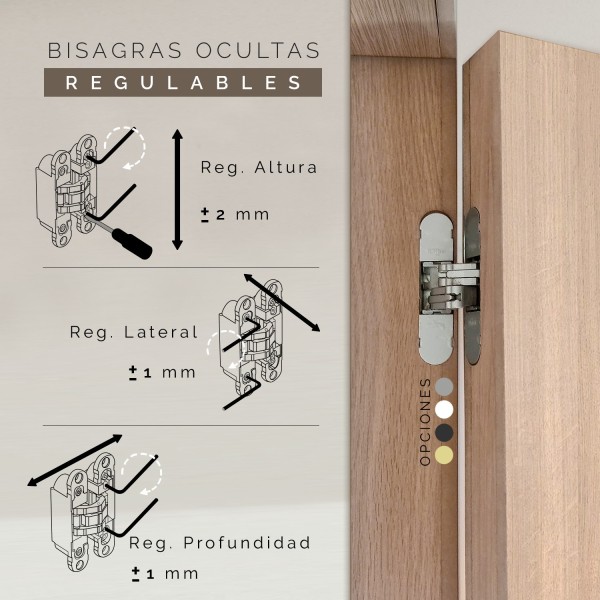 Puerta suelo a techo madera Alpha