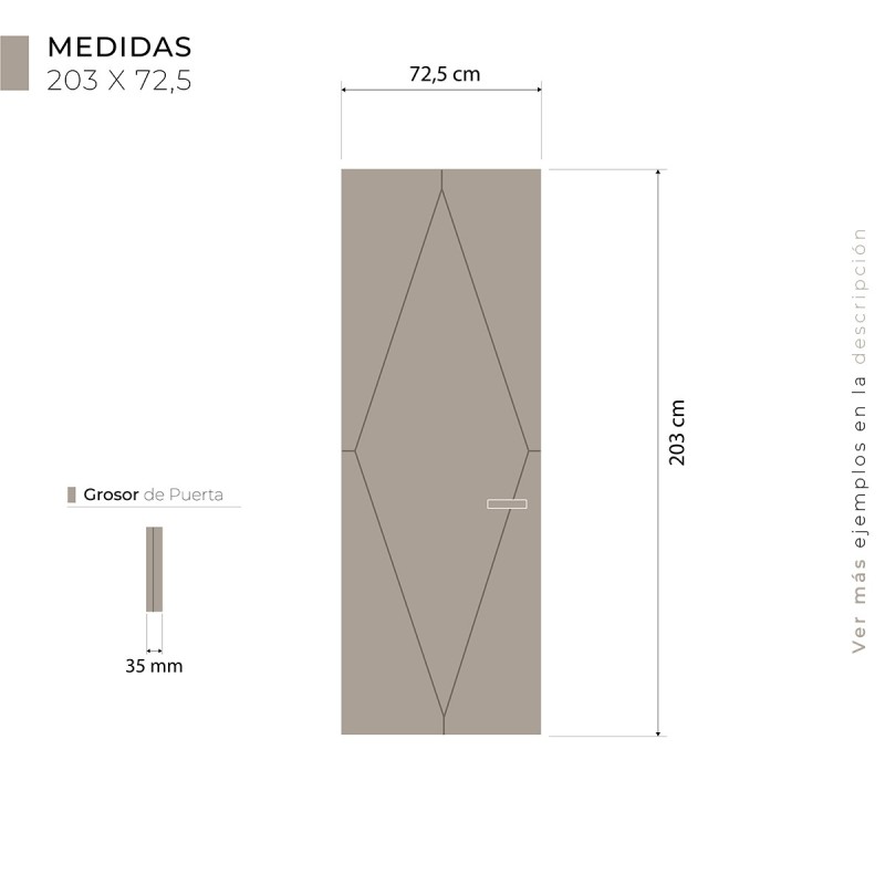 Puerta de Madera modelo Persei
