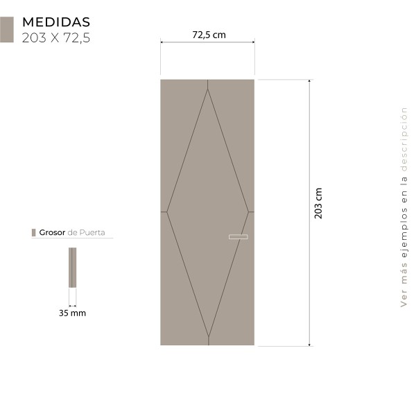 Puerta de Madera modelo Persei