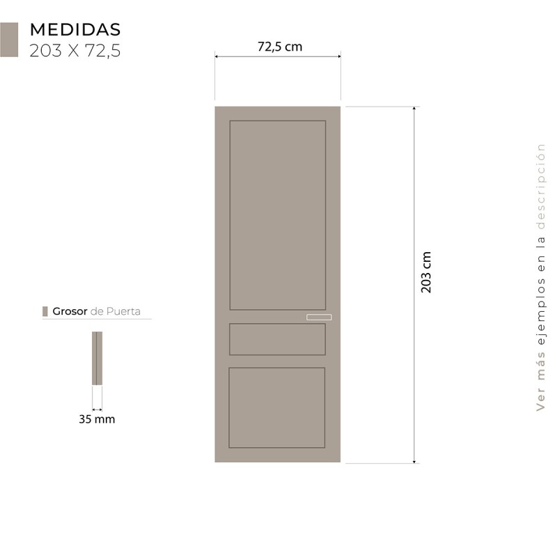 Puerta Madera modelo Sirio