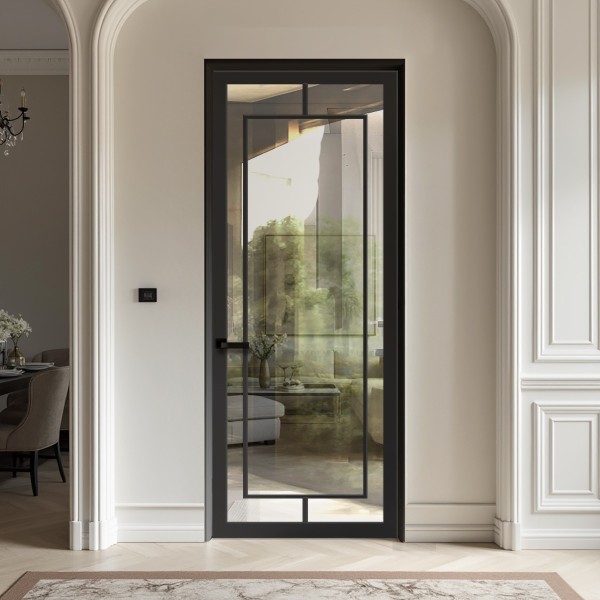 Puerta Interior con cristal Lacada Modelo Ainara