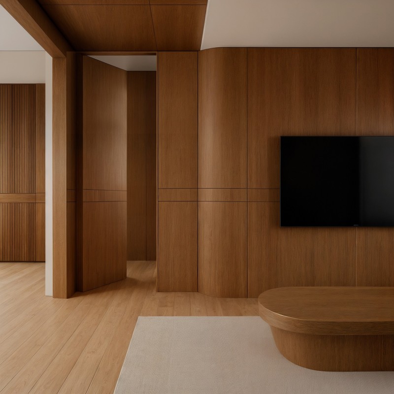 Puerta suelo a techo enrasada a...